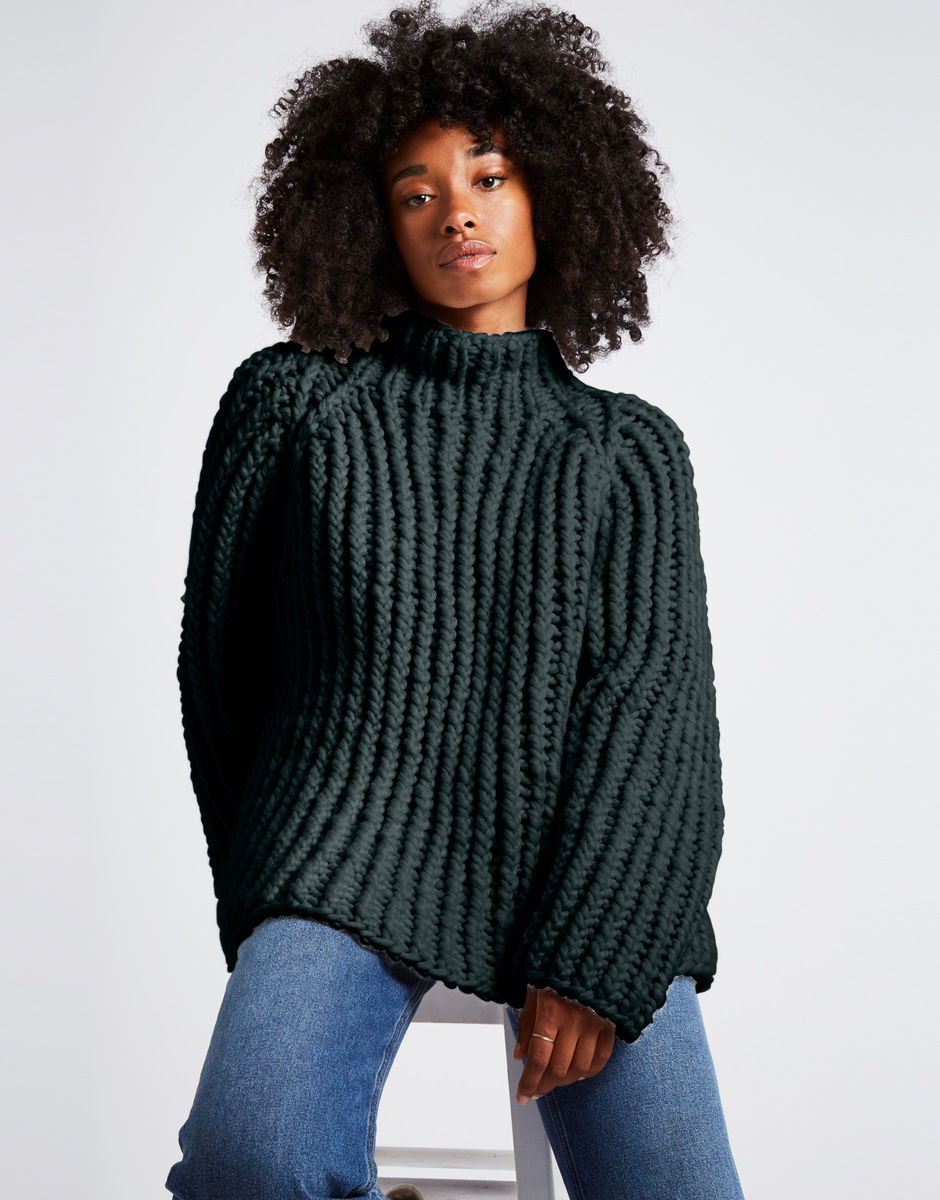 Lightning Pullover Forest Green