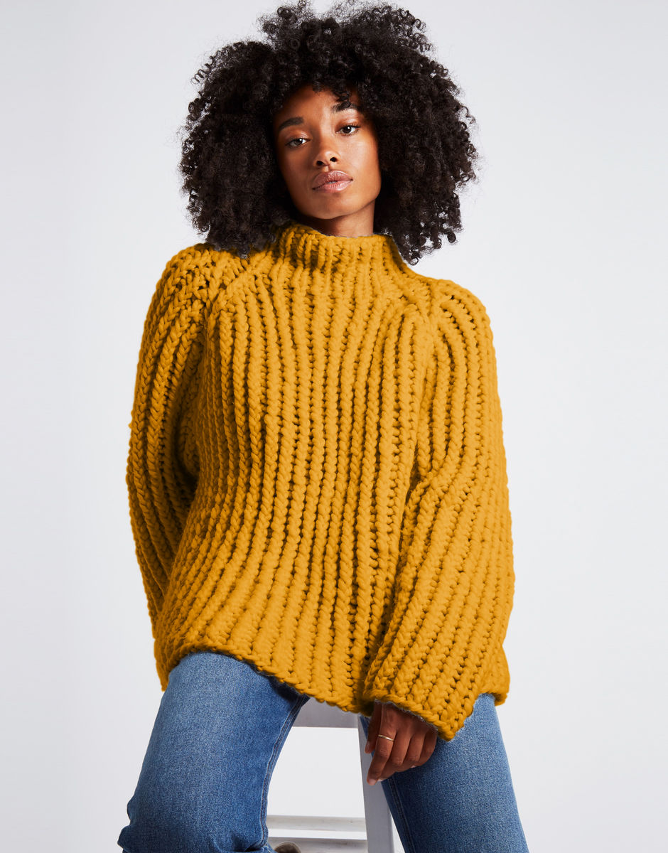 Lightning Pullover Mustard Sally