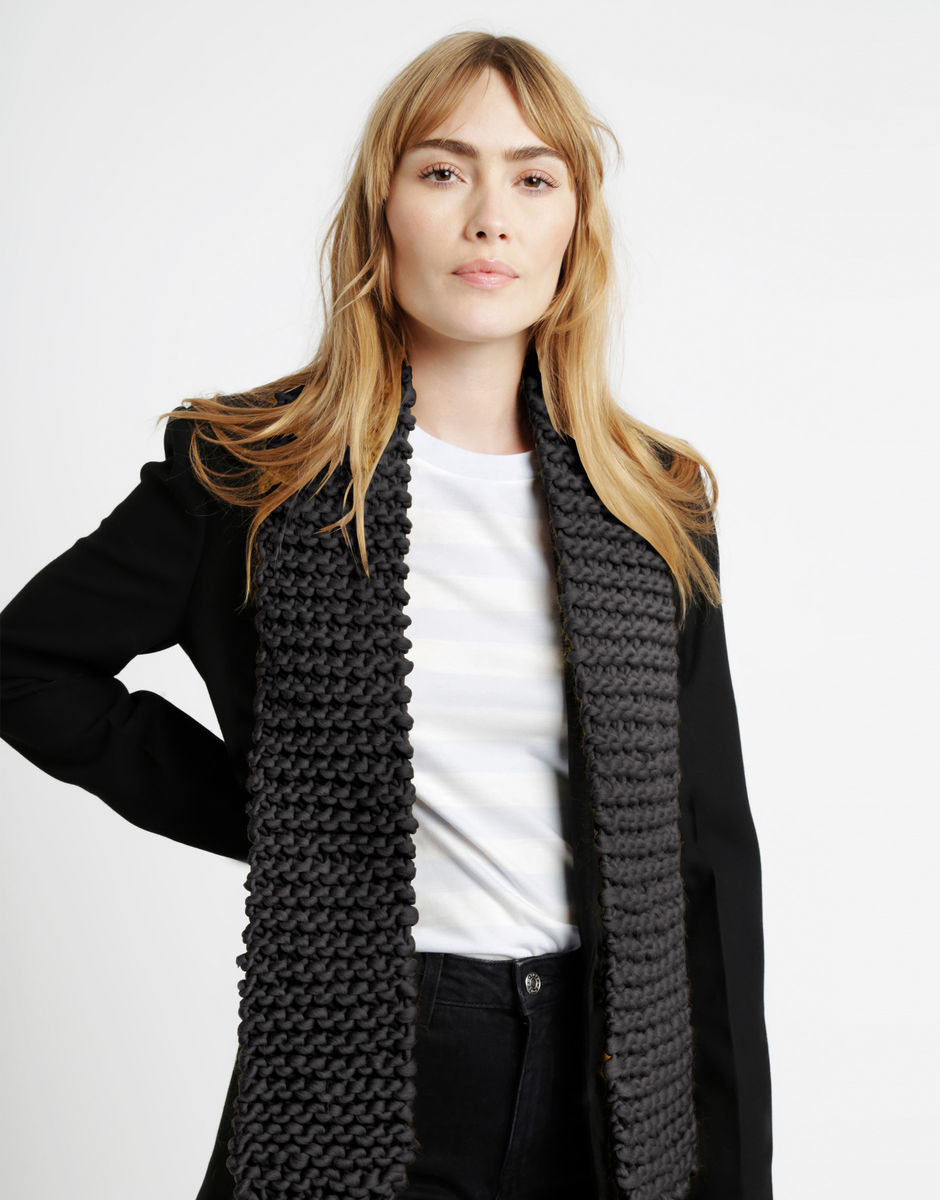 Lil' Foxy Roxy Scarf Charcoal