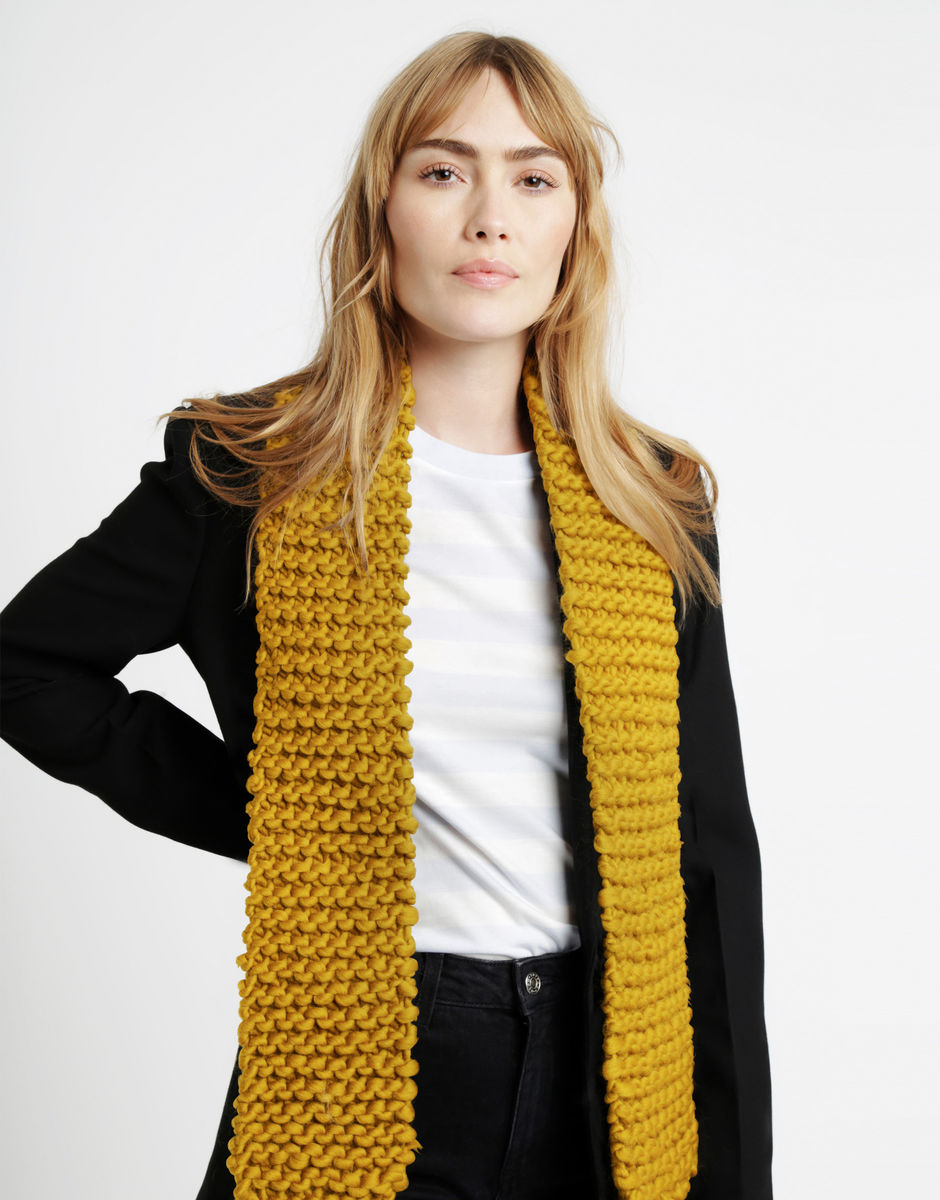 Lil' Foxy Roxy Scarf Mustard Sally