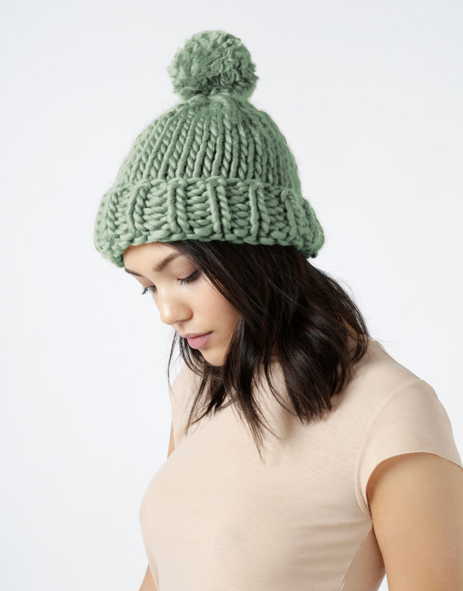 Lucy Beanie Eucalyptus Green