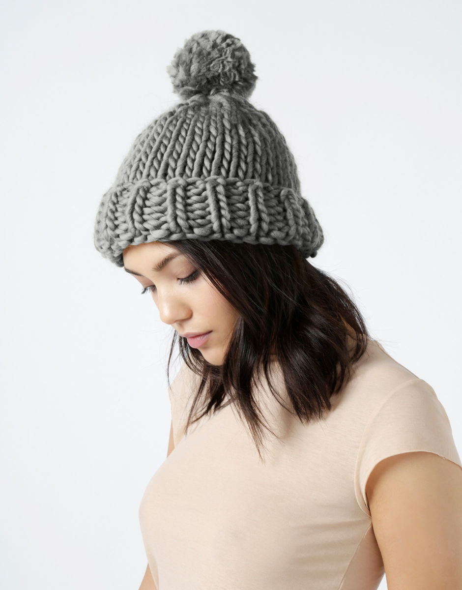 Lucy Beanie Tweed Grey