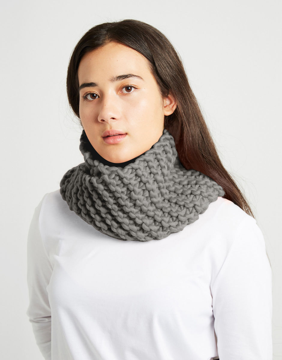 Snood Operator Tweed Grey