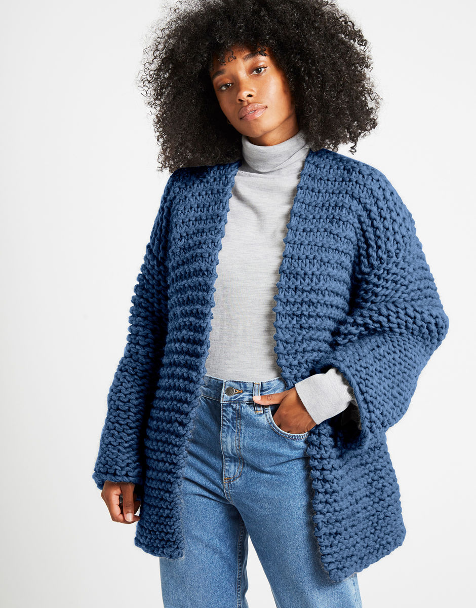 Sweet Love Cardigan Dusty Denim