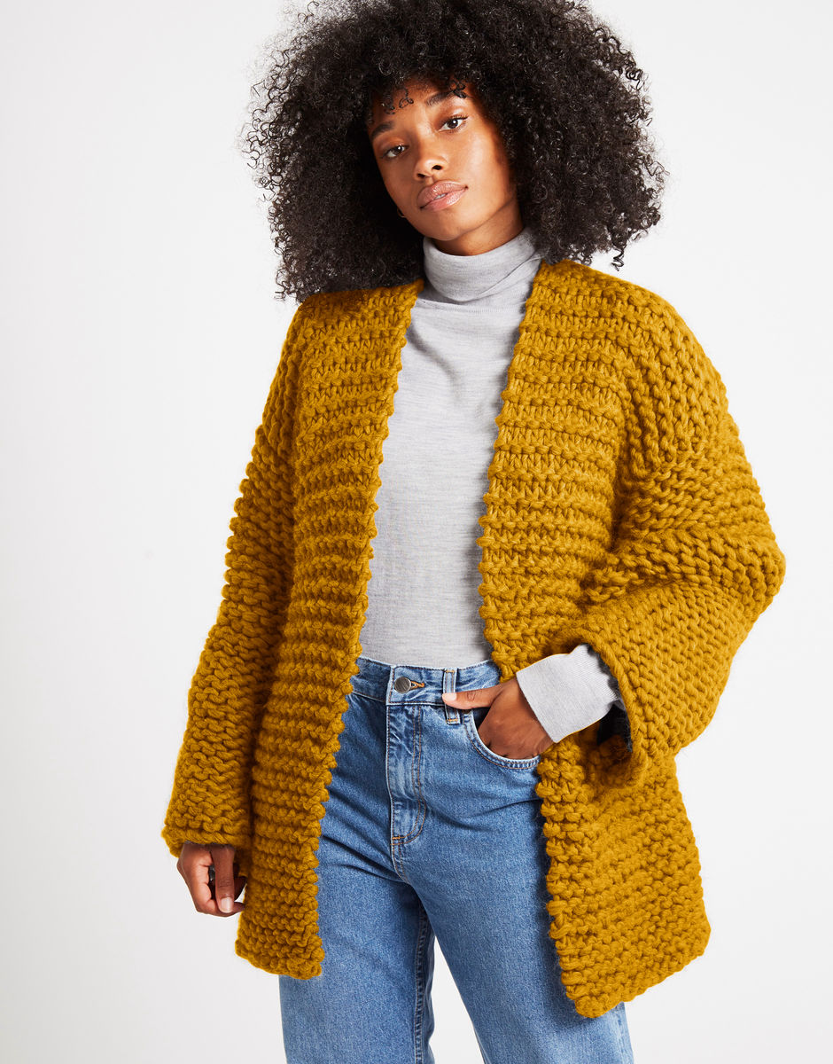 Sweet Love Cardigan Mustard Sally