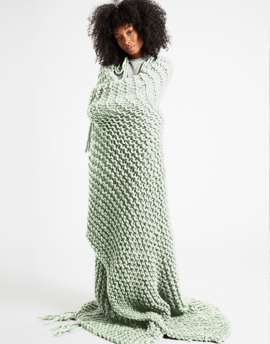Take Me Home Blanket Eucalyptus Green