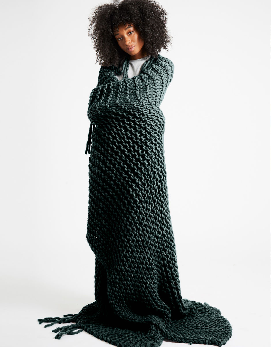 Take Me Home Blanket Forest Green