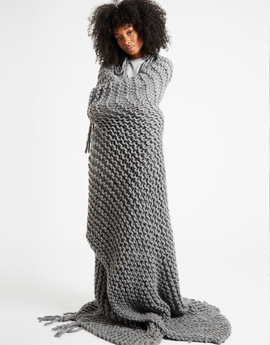 Take Me Home Blanket Tweed Grey