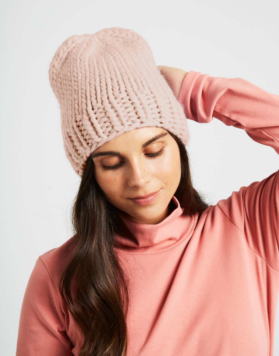 Hygge Mütze Cameo Rose
