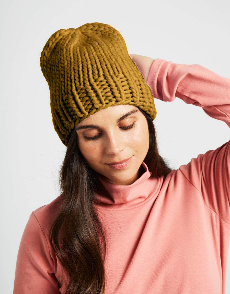 Hygge Mütze Bronzed Olive
