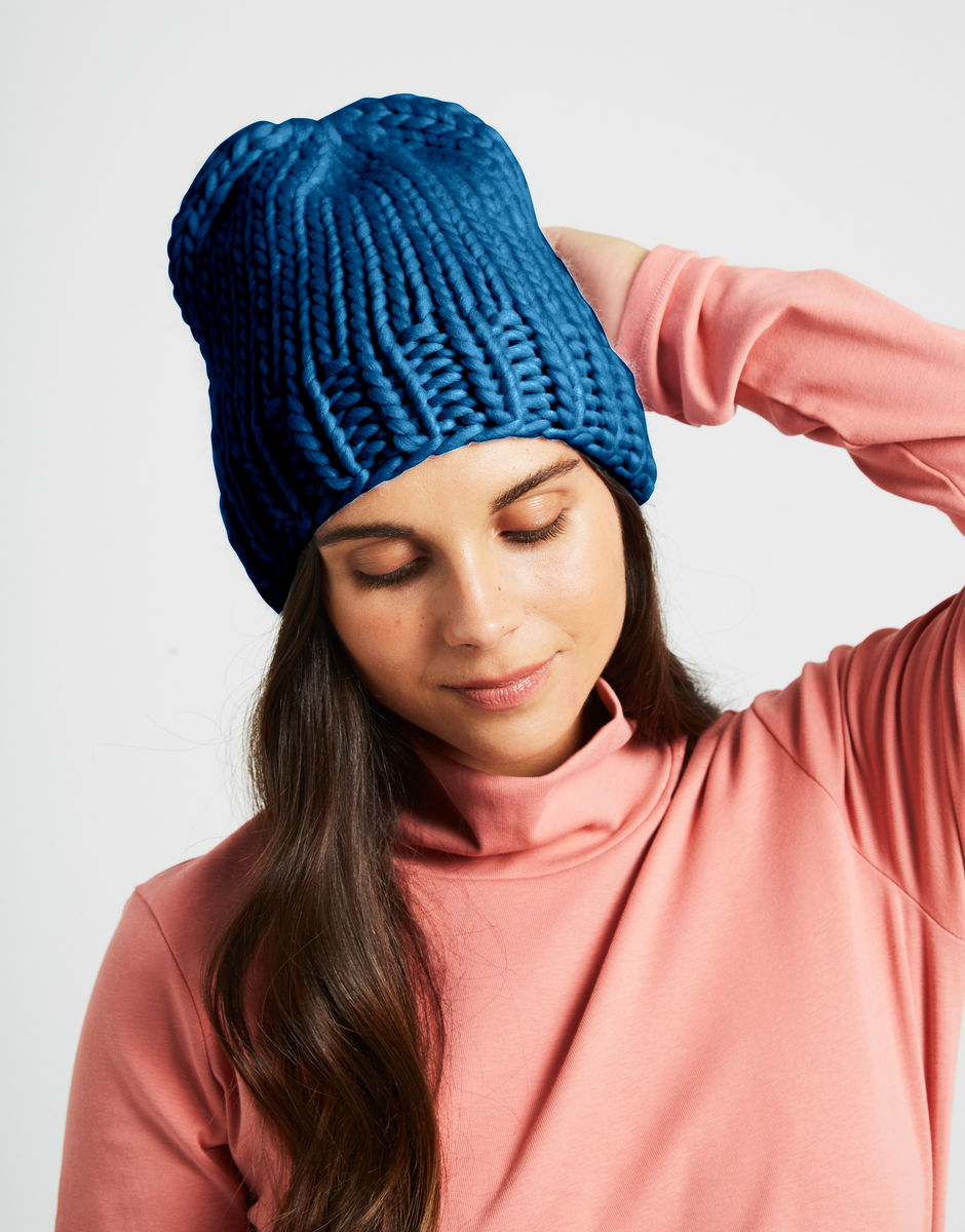 Hygge Mütze Curasao Blue