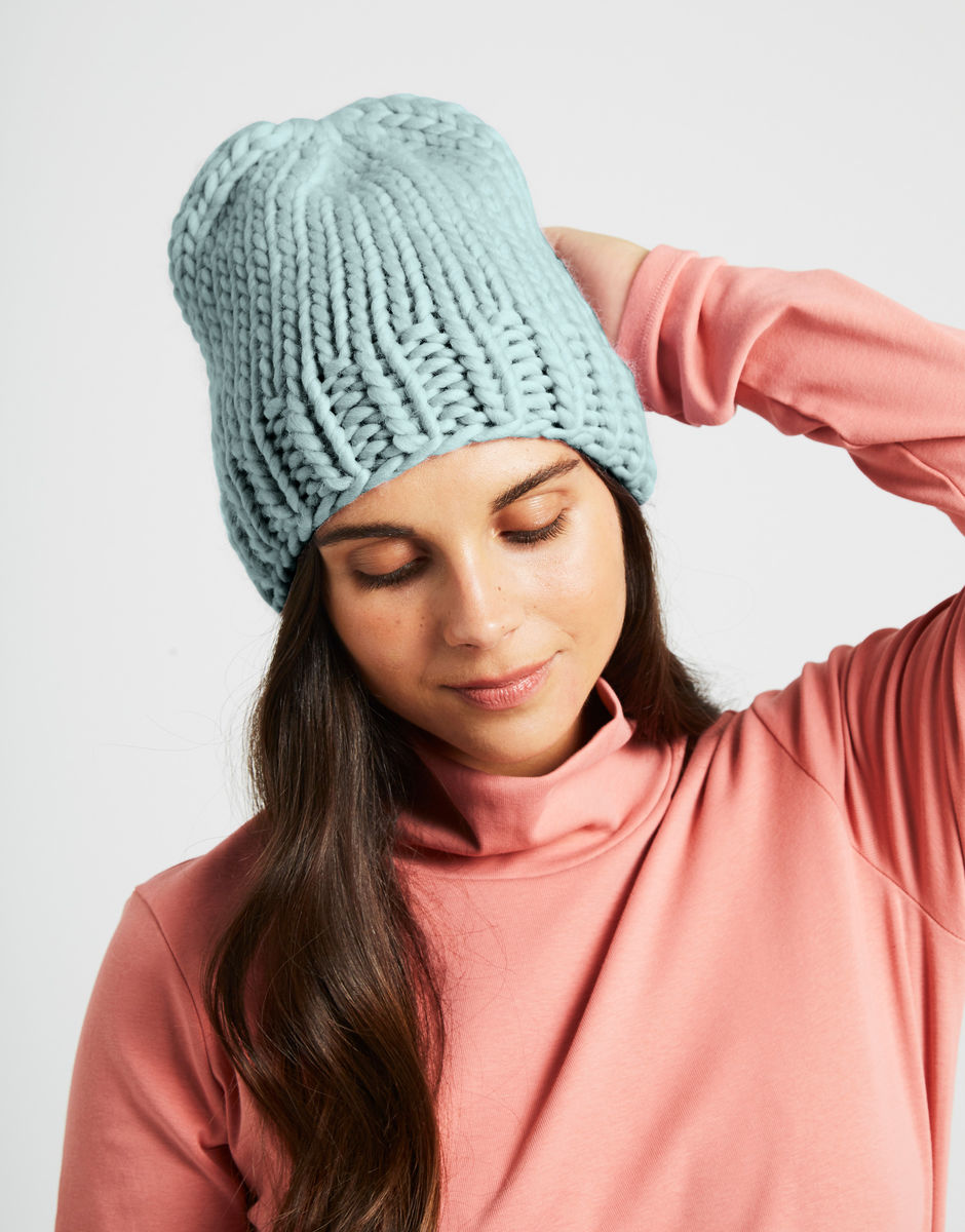 Hygge Mütze Duck Egg Blue