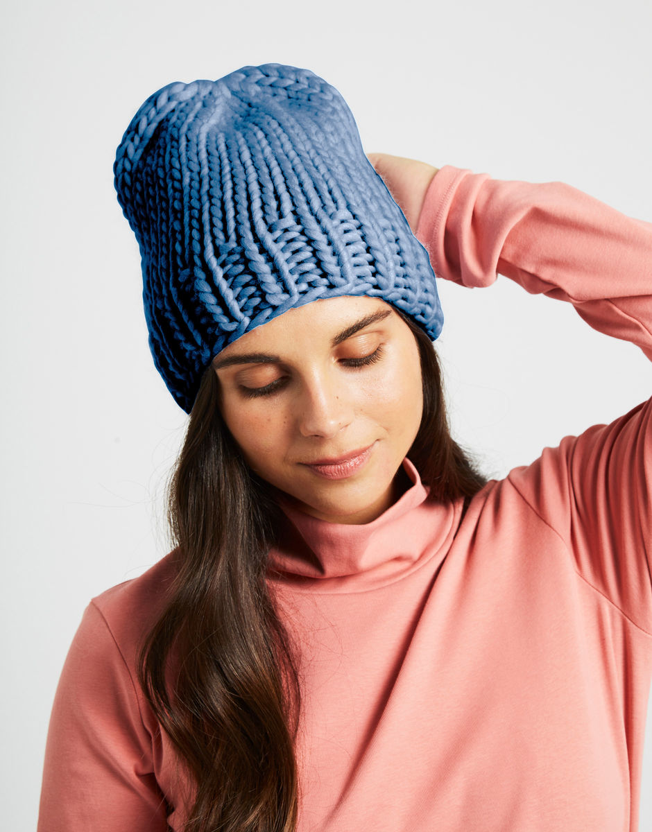 Hygge Mütze Dusty Denim
