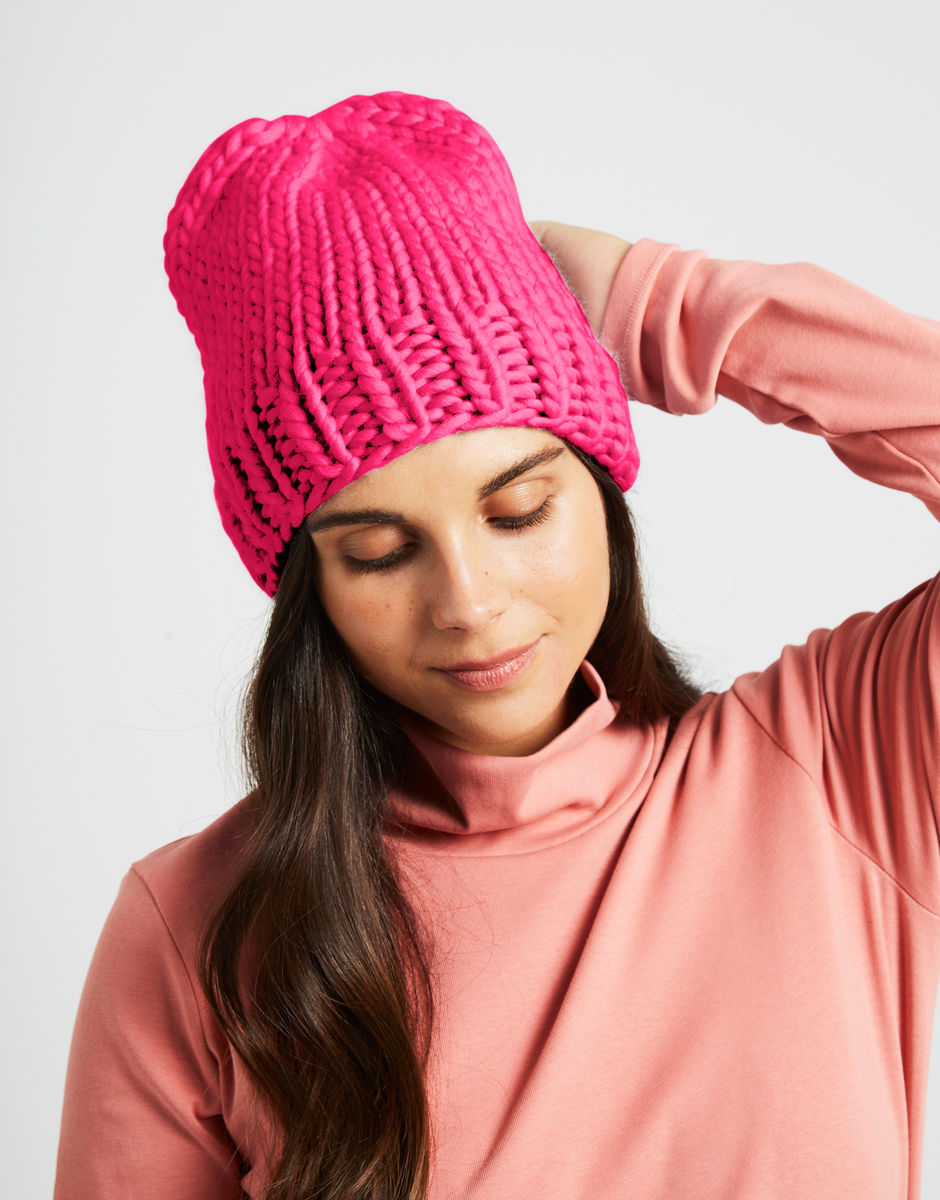Hygge Mütze Hot Punk Pink
