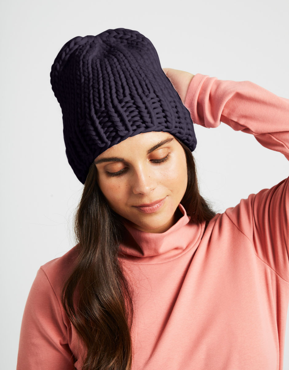 Hygge Mütze Midnight Blue