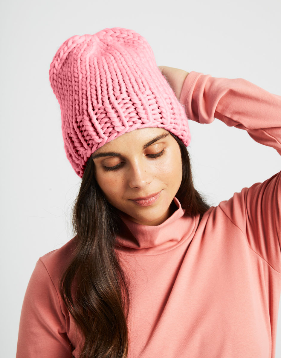Hygge Mütze Pink Lemonade