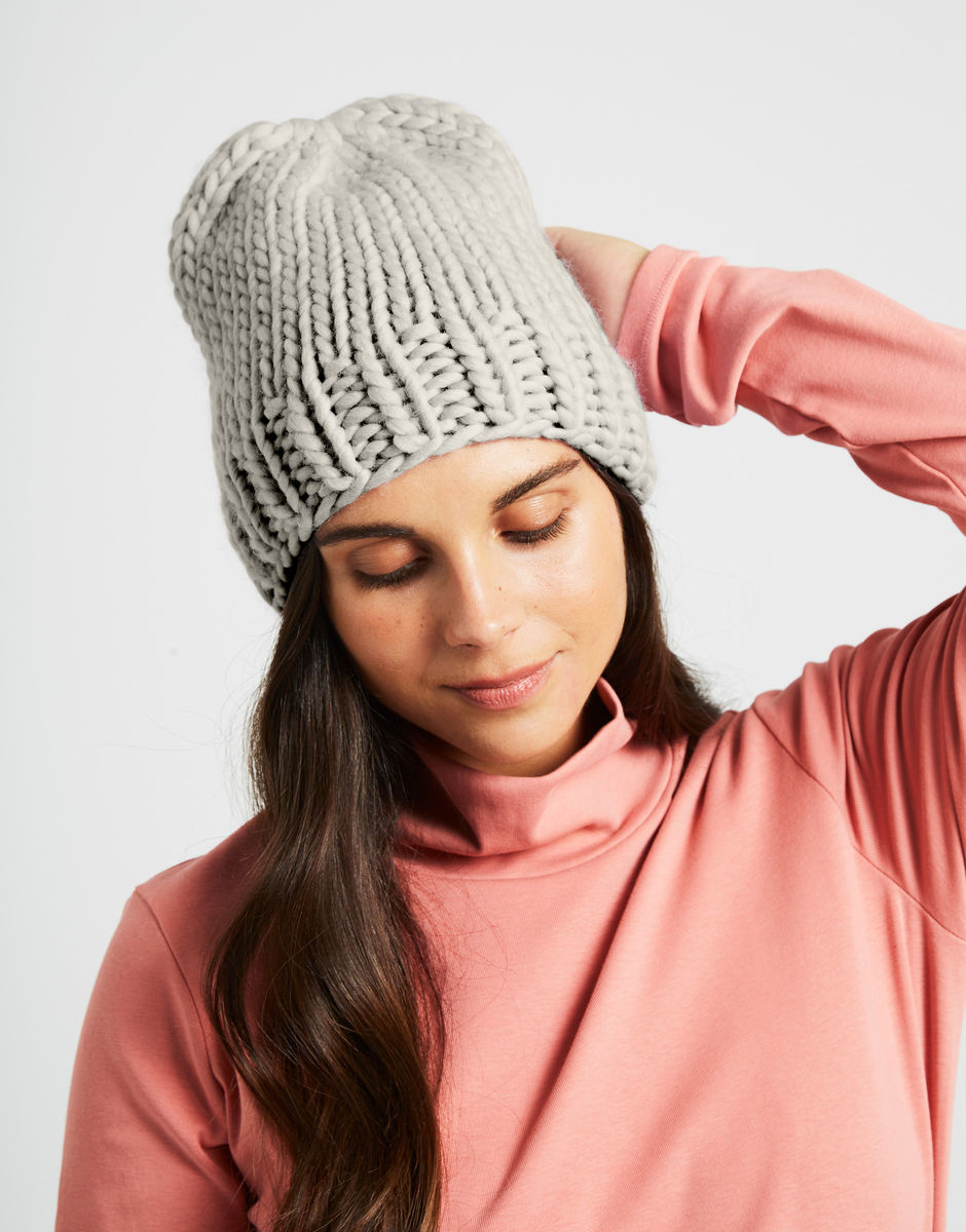 Hygge Mütze Rocky Grey