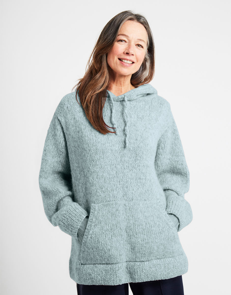 Blackout Hoodie Duck Egg Blue