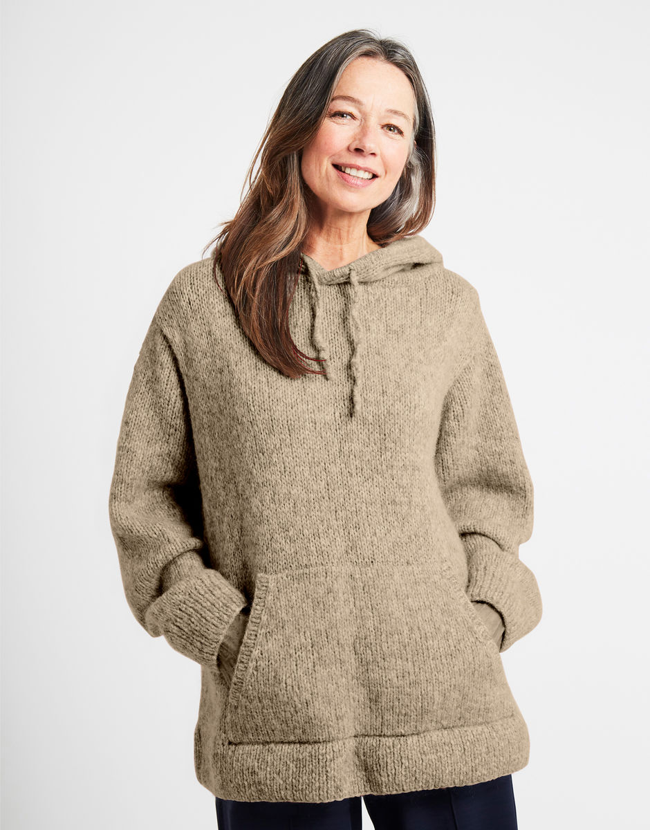 Blackout Hoodie Seashell Beige