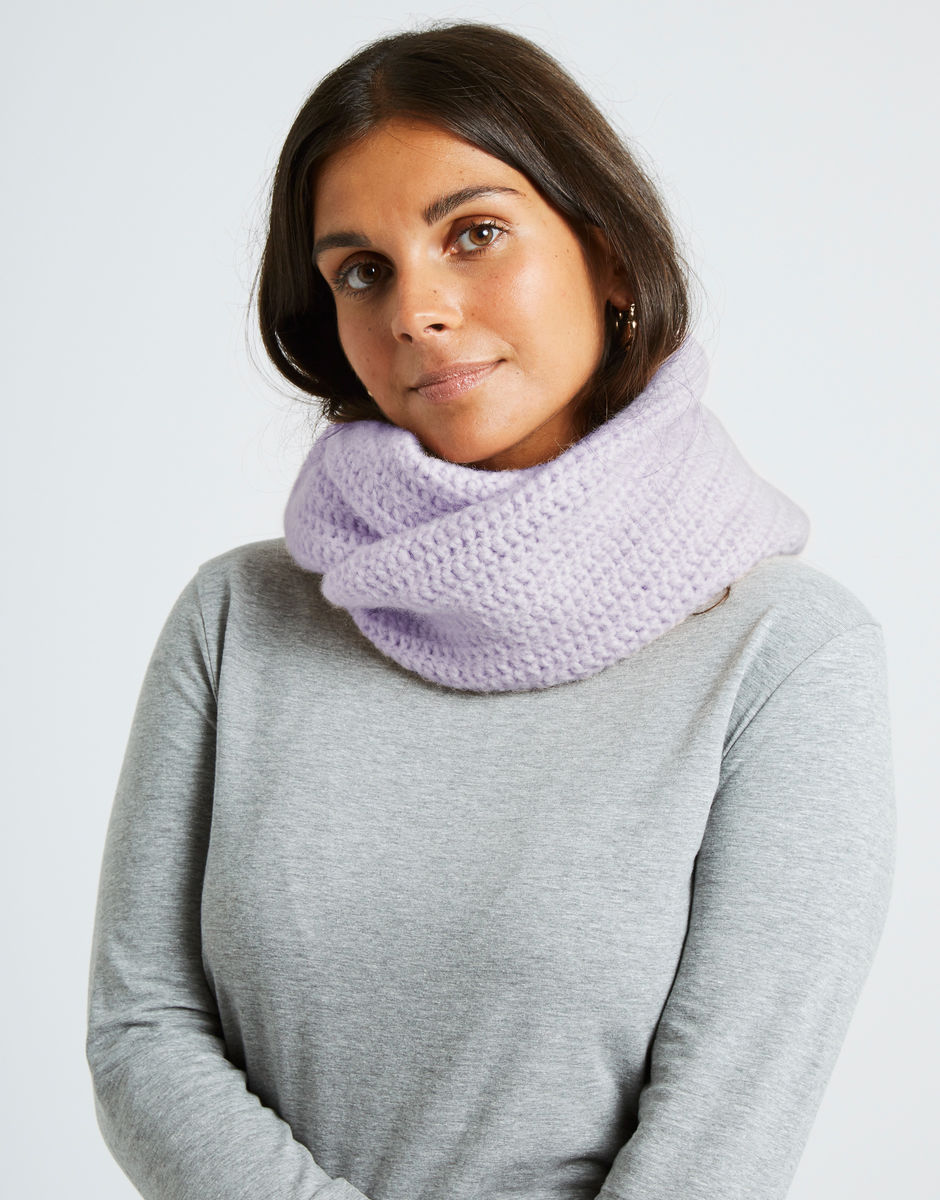 Cherish Snood Lilac Powder