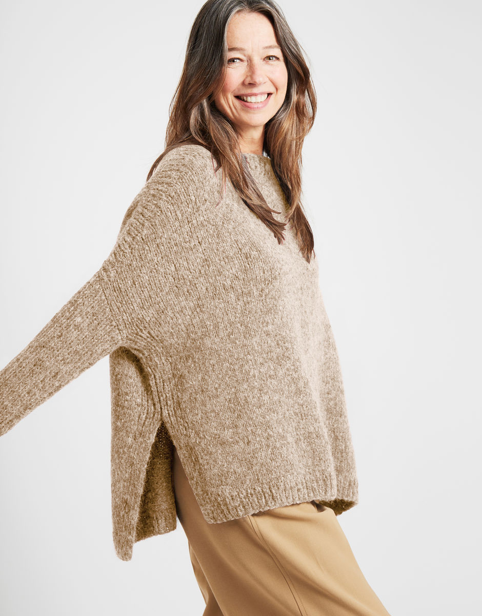 Happy Land Pullover Seashell Beige