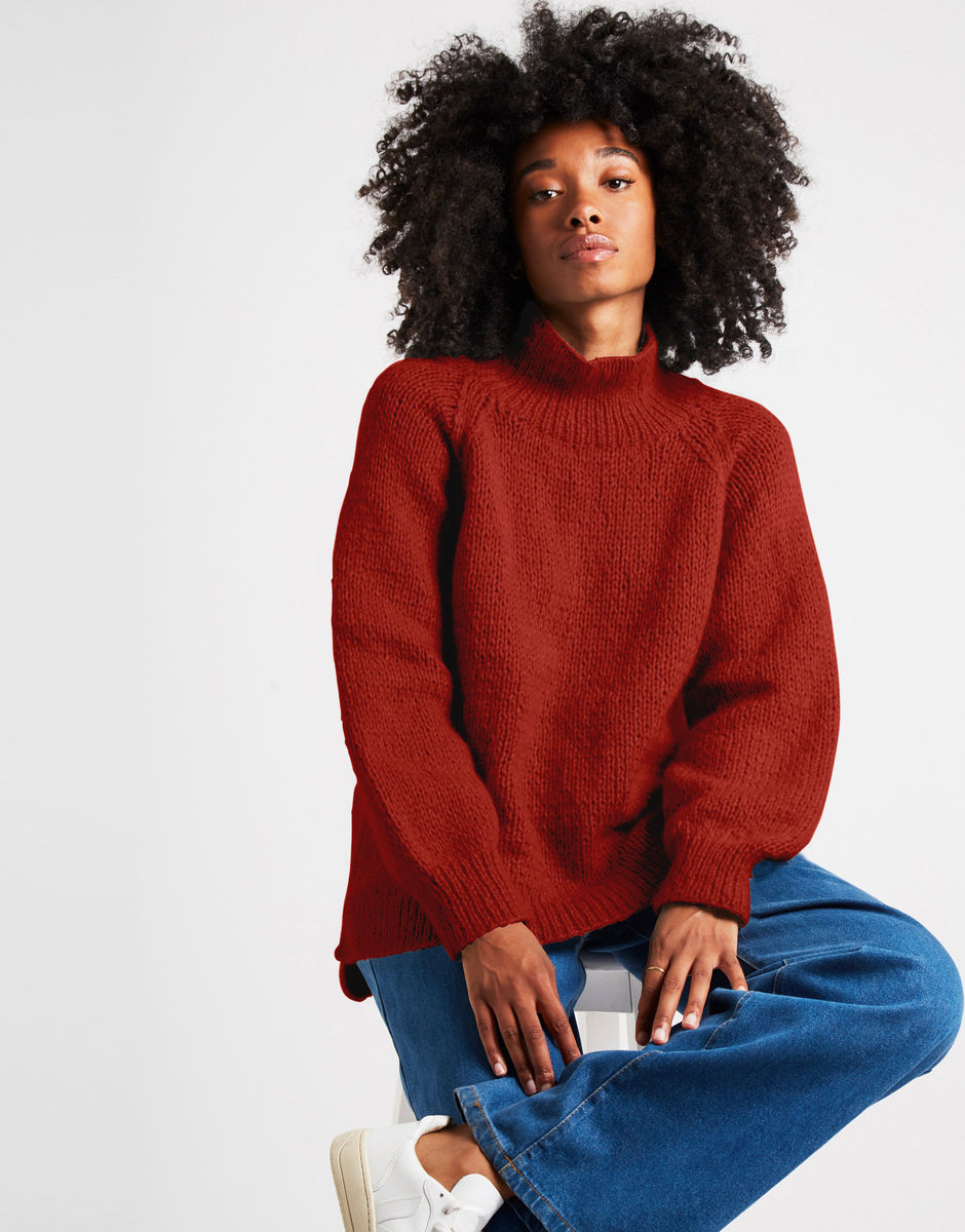Imagine Pullover Red Ochre