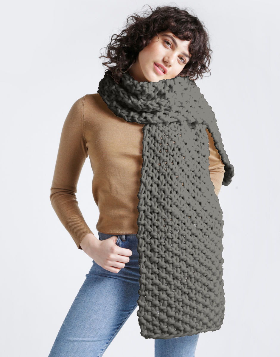 Rushmore Schal Tweed Grey