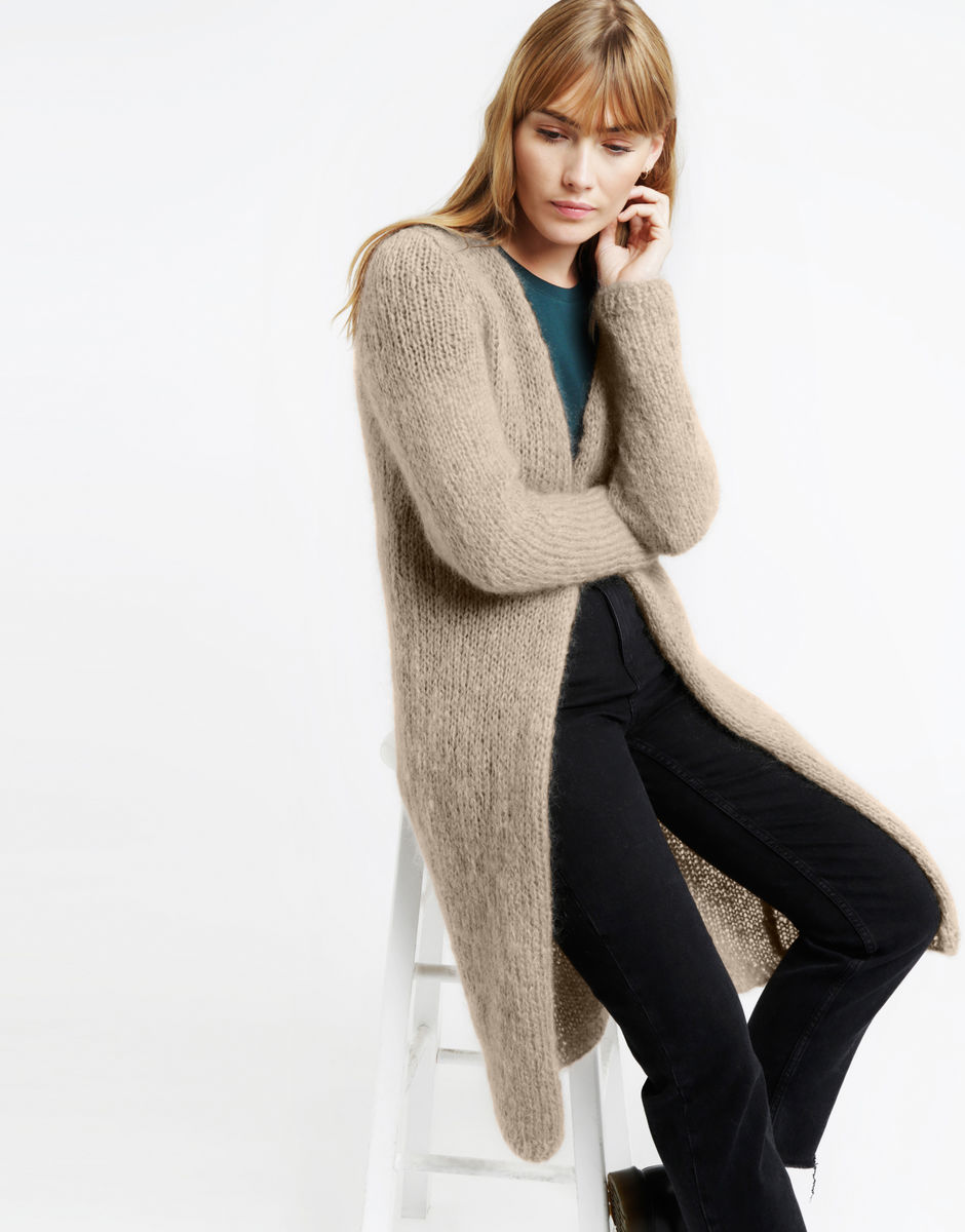 Delia Cardigan Lazy Latte