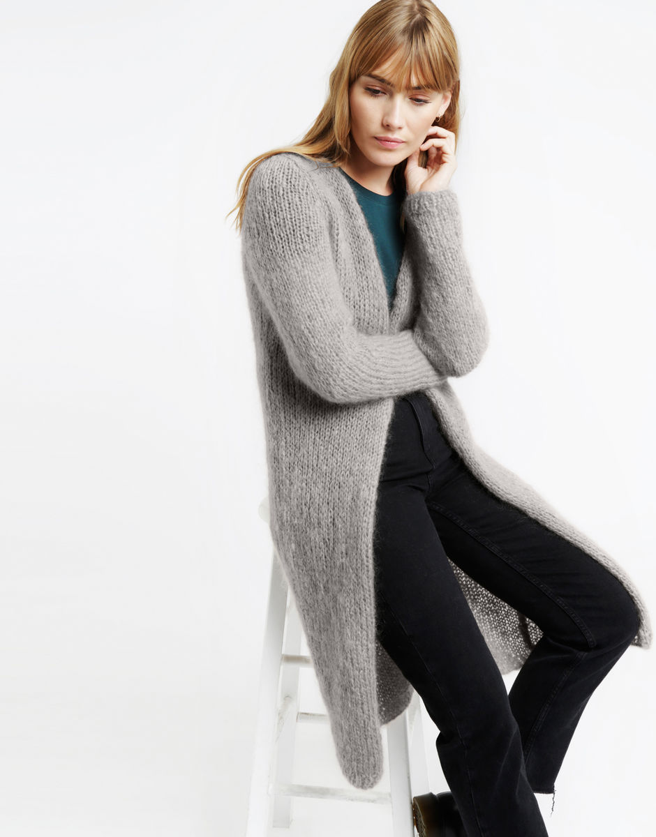 Delia Cardigan Dusty Grey