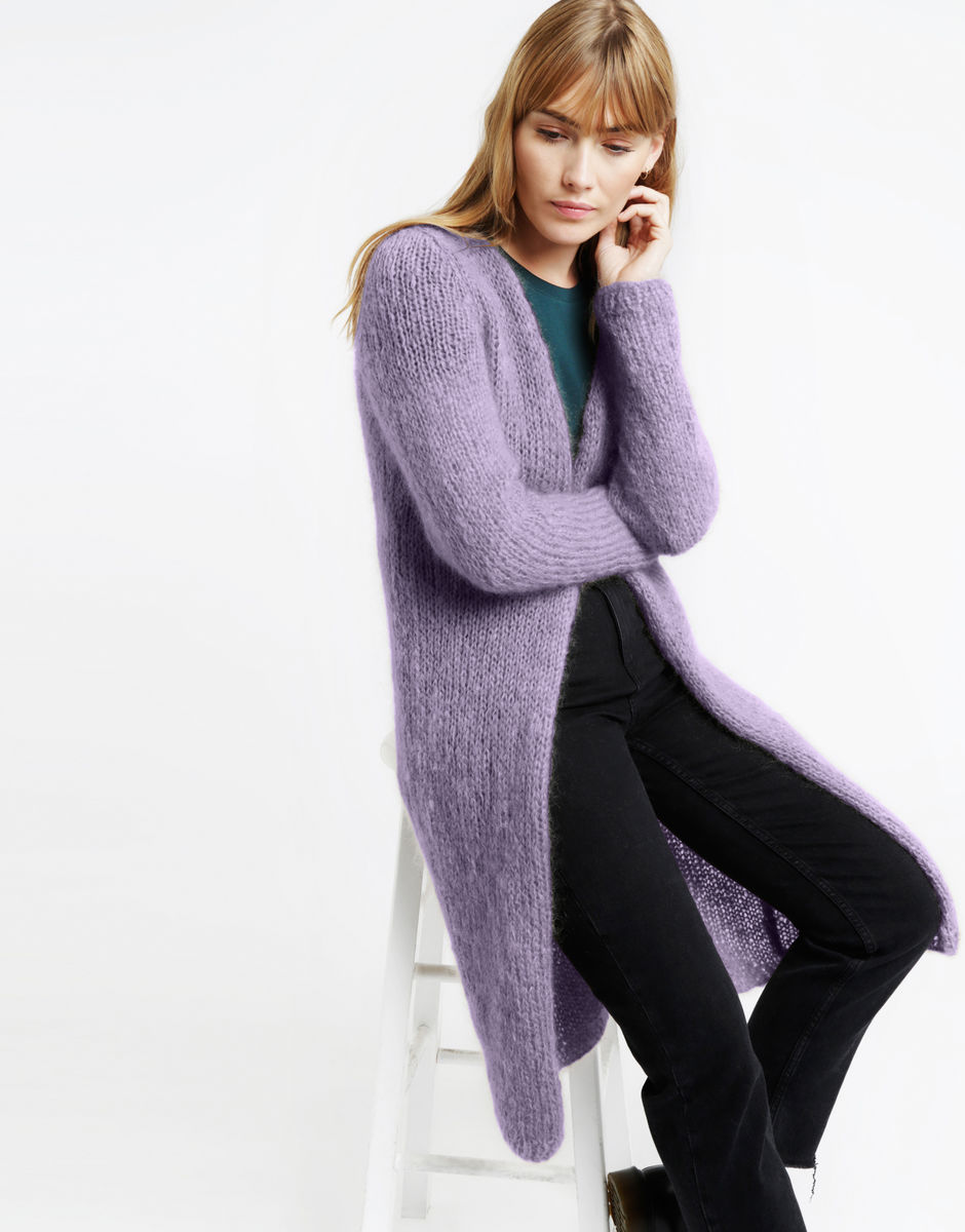Delia Cardigan Lovely Lilac