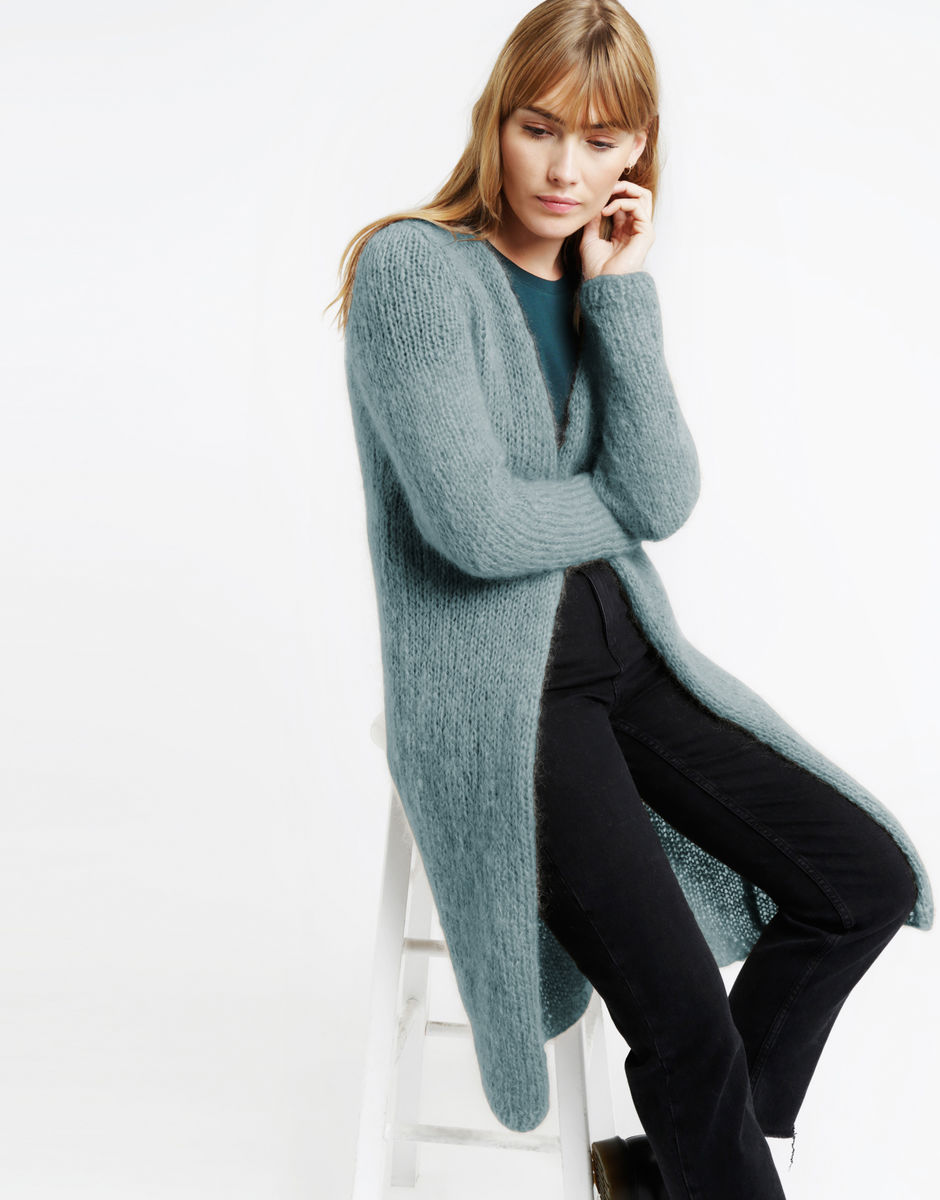 Delia Cardigan Blue Chalk