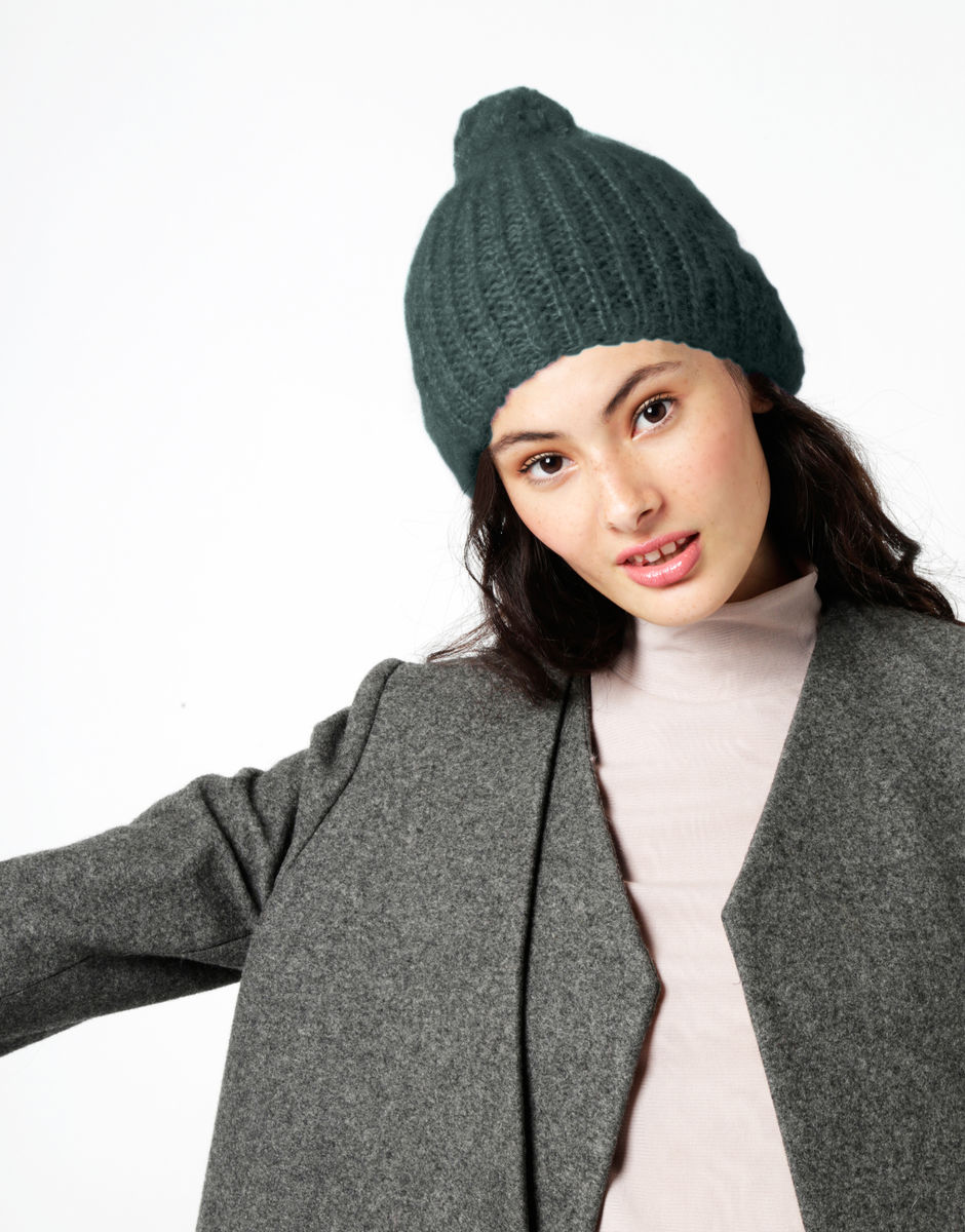Knit It Better Beanie Powder Green