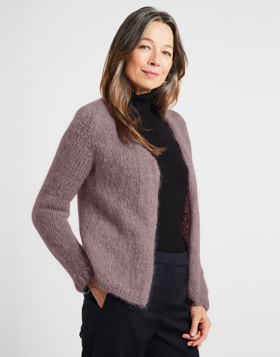 Needed Me Cardigan Misty Mauve