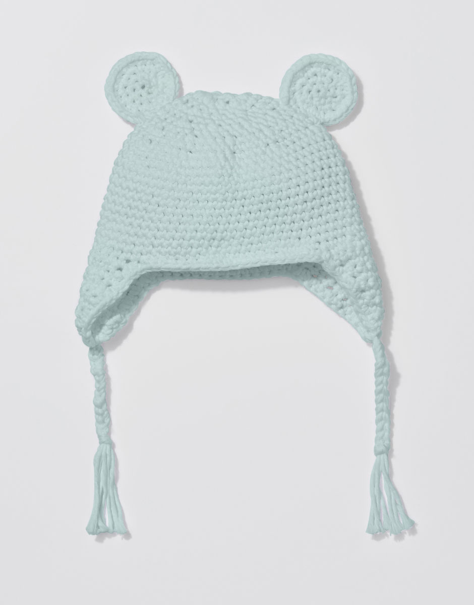 Buster Bear Beanie Duck Egg Blue