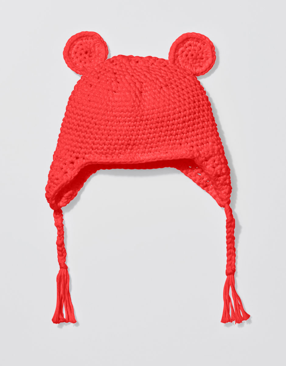 Buster Bear Beanie Lipstick Red