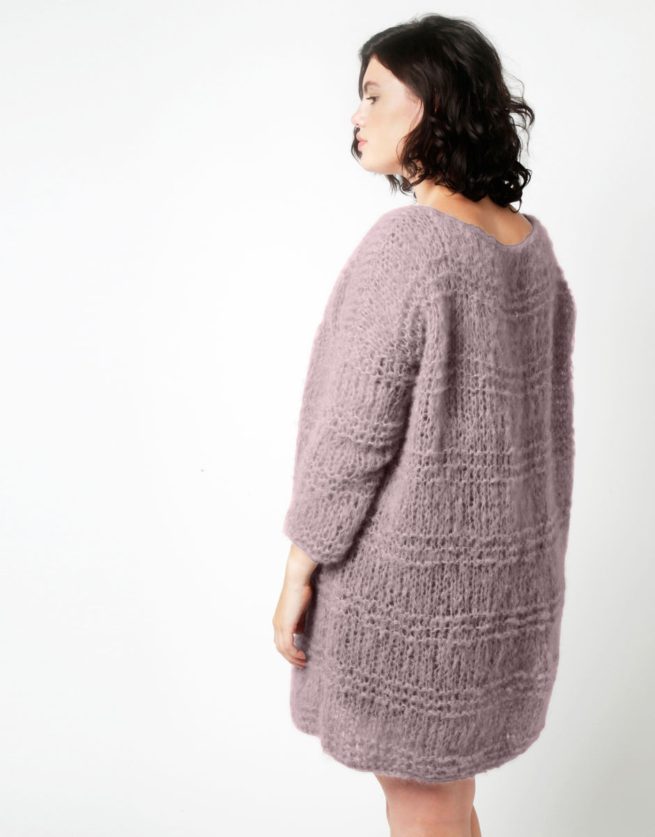 Stay Cardigan Misty Mauve