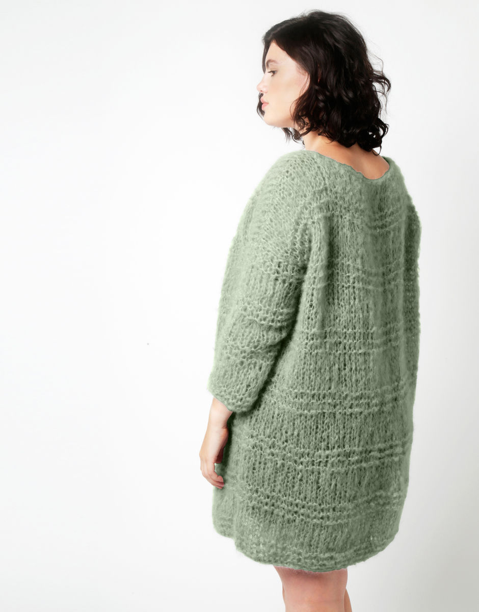 Stay Cardigan Eucalyptus Green