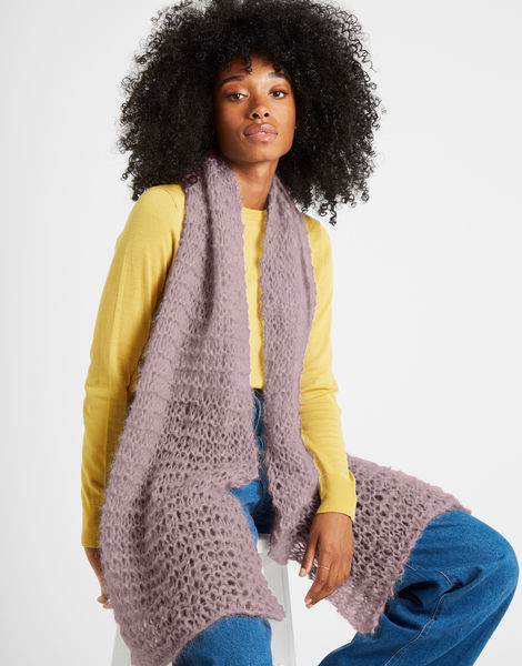 Take My Heart Scarf Misty Mauve