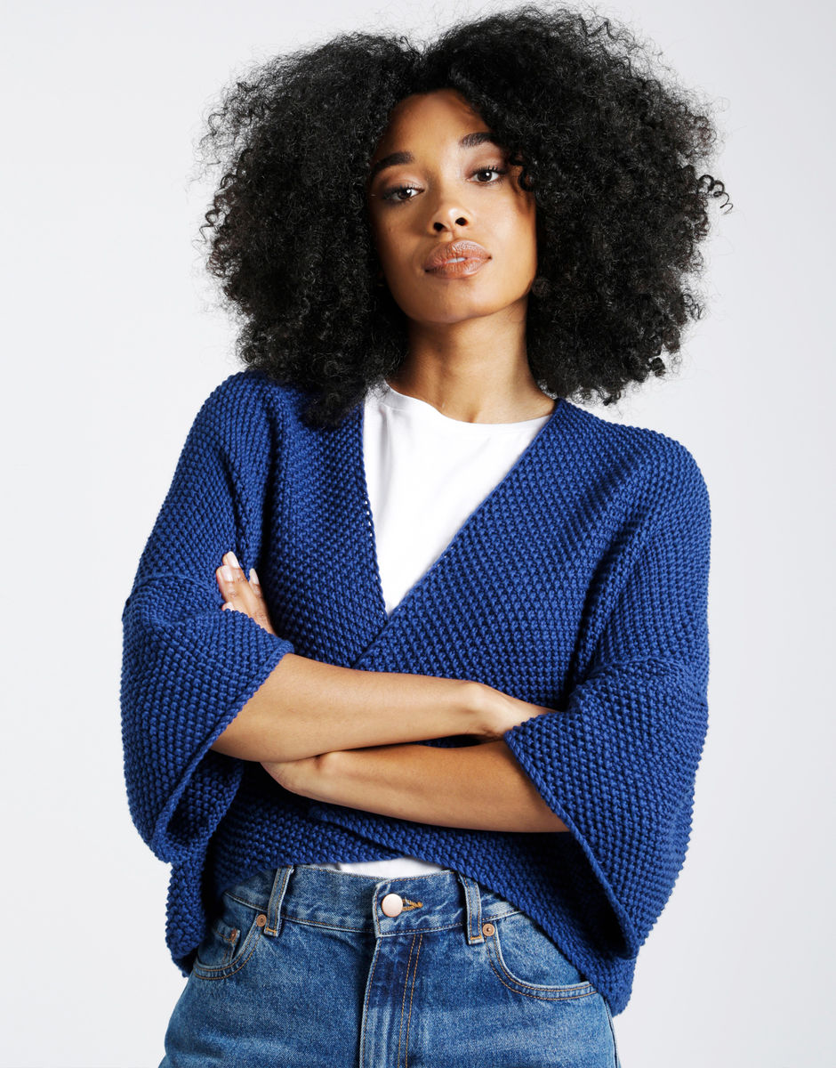 Final Countdown Cardigan Cobalt Blue