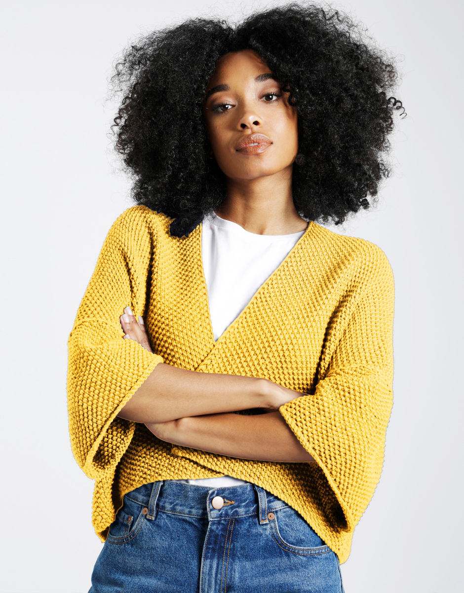 Final Countdown Cardigan Chalk Yellow
