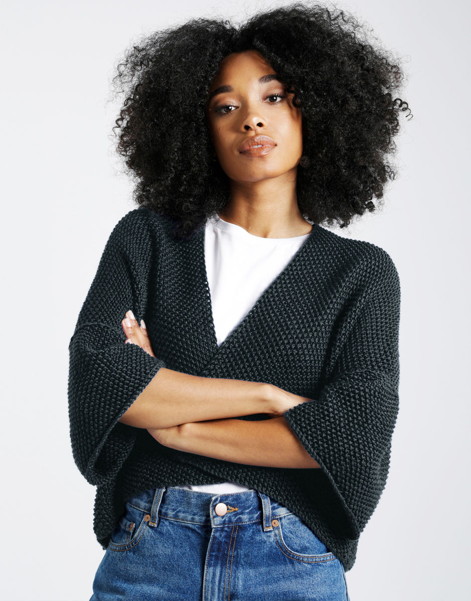 Final Countdown Cardigan Eagle Grey
