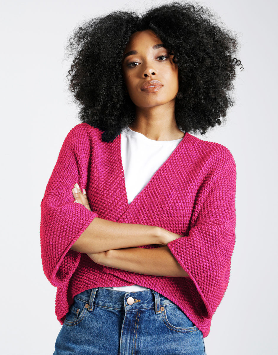 Final Countdown Cardigan Hot Pink