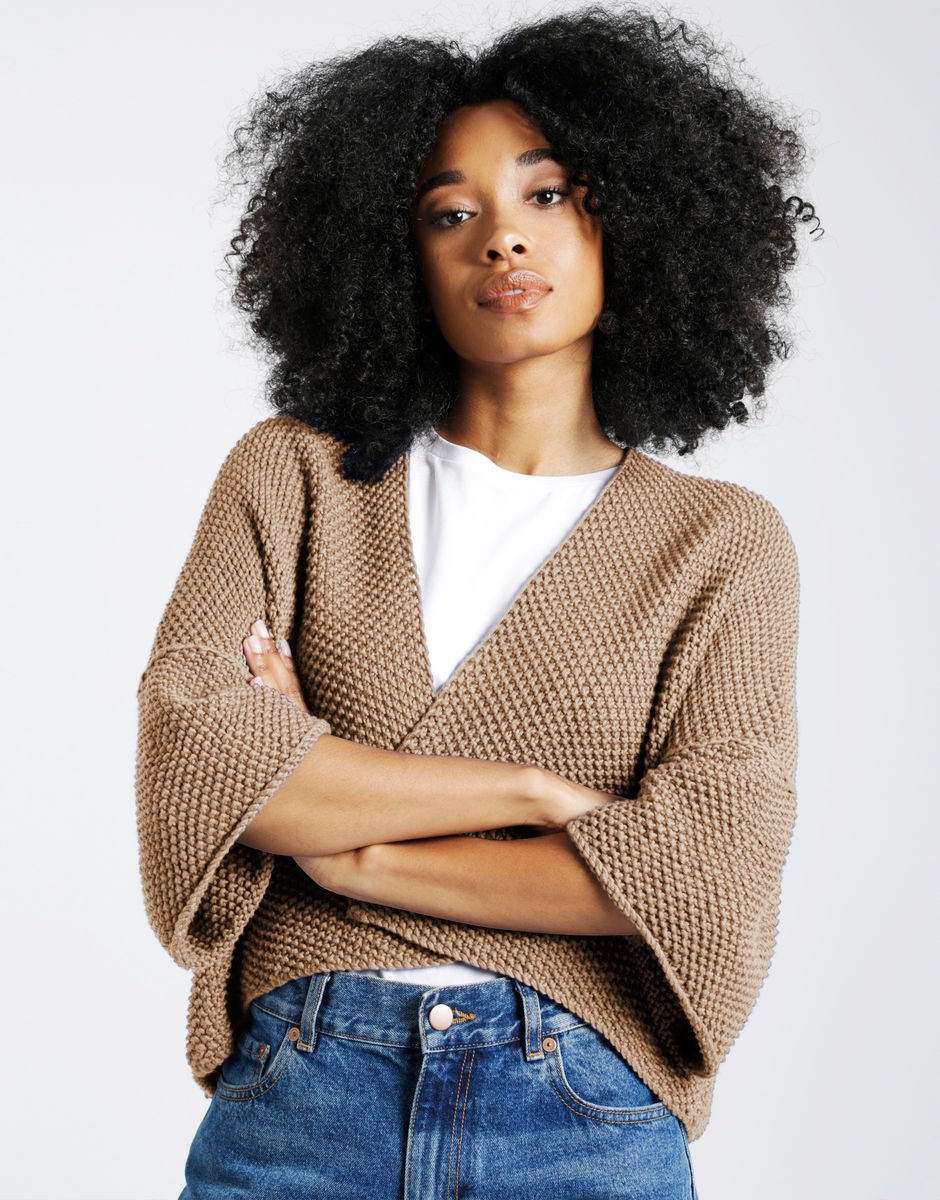 Final Countdown Cardigan Timber Wolf