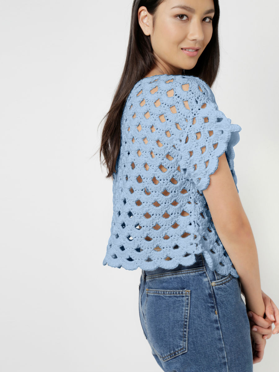 Sun Is Shining Top Powder Blue
