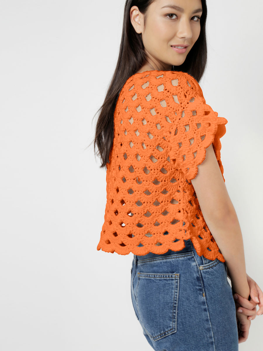 Sun Is Shining Top Bazaar Orange