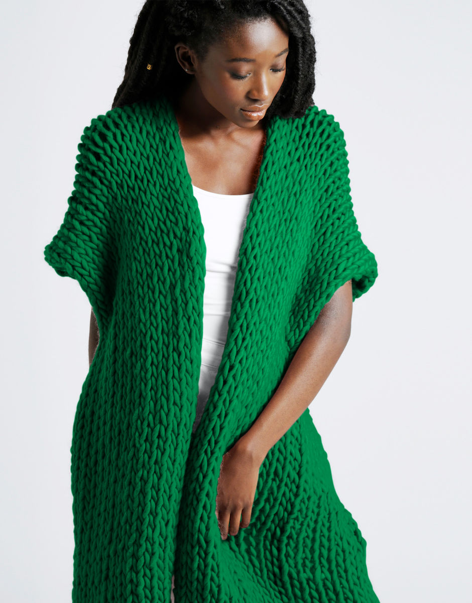 All Over You Überwurf Emerald Green