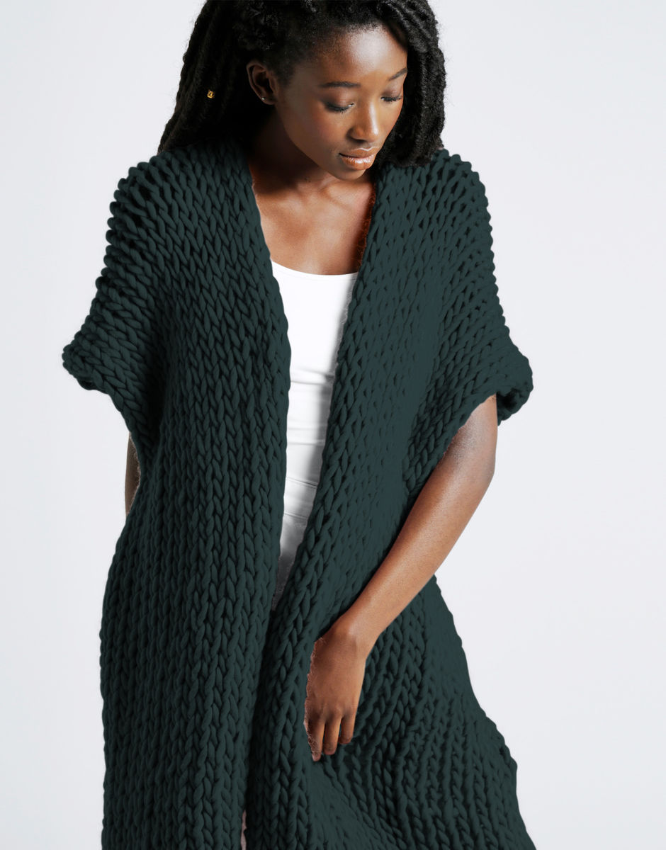 All Over You Überwurf Forest Green