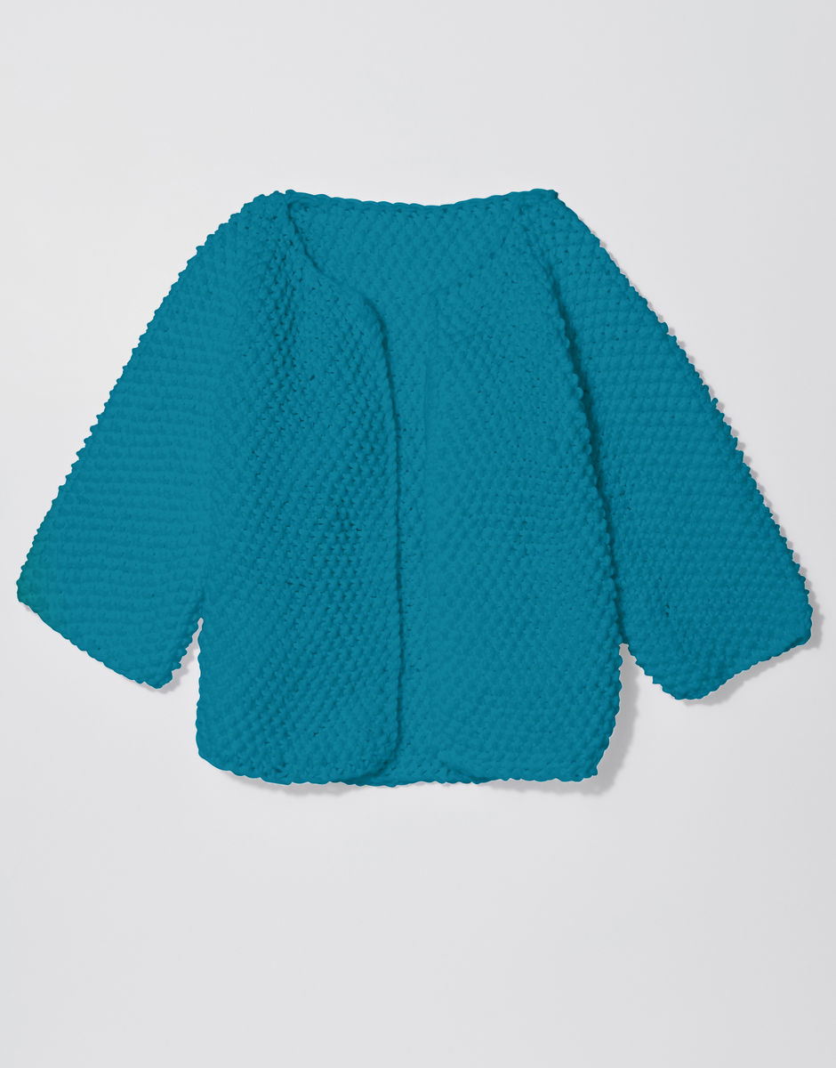 Chillax Strickjacke Turquoise Waters