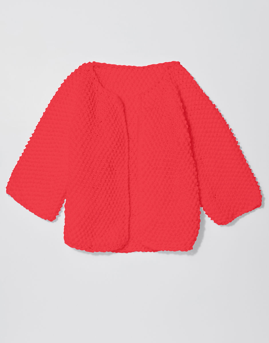 Chillax Strickjacke Lipstick Red