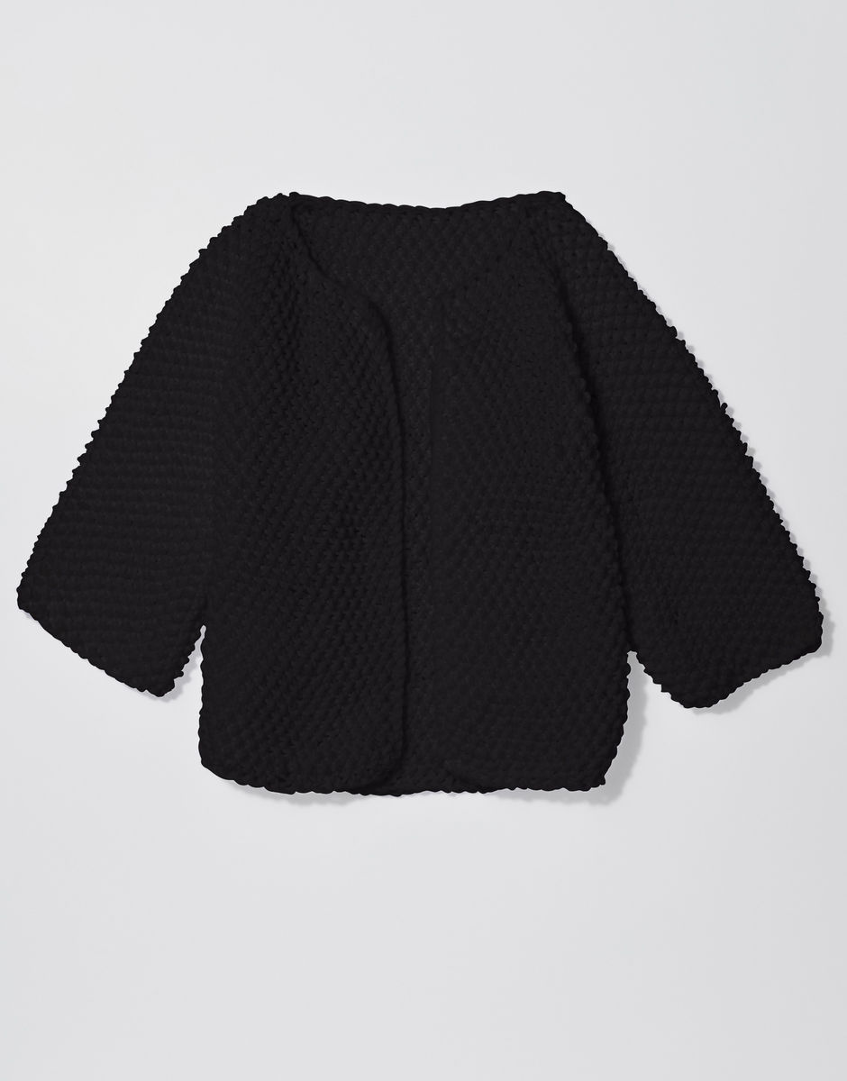 Chillax Strickjacke Cinder Black